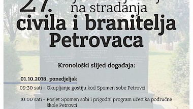 OBILJEŽENA 27. OBLJETNICA STRADANJA CIVILA I BRANITELJA PETROVACA