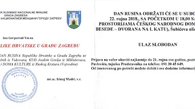 OBILJEŽEN DAN RUSINA U GRADU ZAGREBU