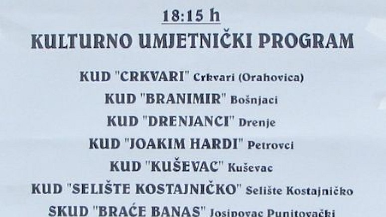 KUD JOAKIM HARDI NA 21. SUSRETIMA PRIJATELJSTVA U DRENJU