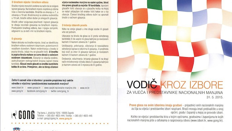 IZBORI ZA VIJEĆA I PREDSTAVNIKE NACIONALNIH MANJINA 31. 5. 2015.