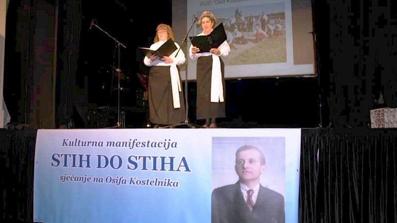 ODRŽANA  MANIFESTACIJA „STIH DO STIHA – SJEĆANJE NA OSIFA KOSTELNIKA” U VUKOVARU